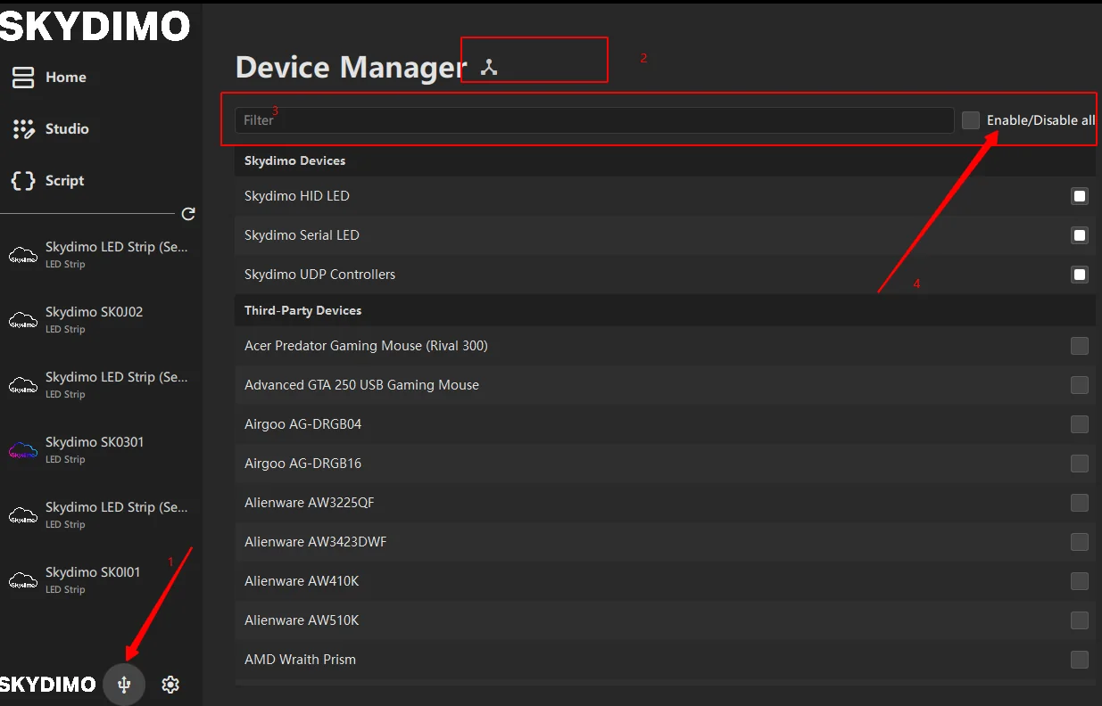 Cihaz Yönetimi Sayfası