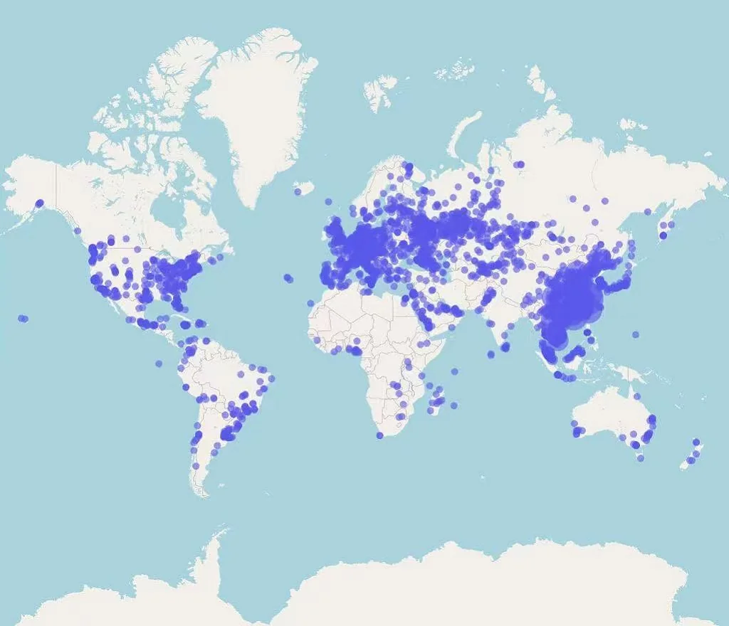 Küresel Kullanıcı Dağılımı özellik demosu 1